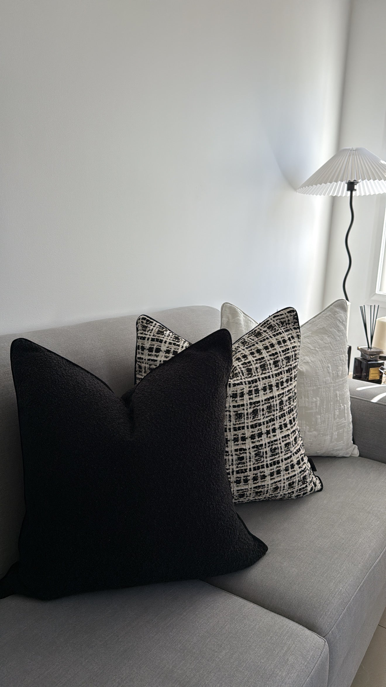 Black Boucle | Cushion Cover