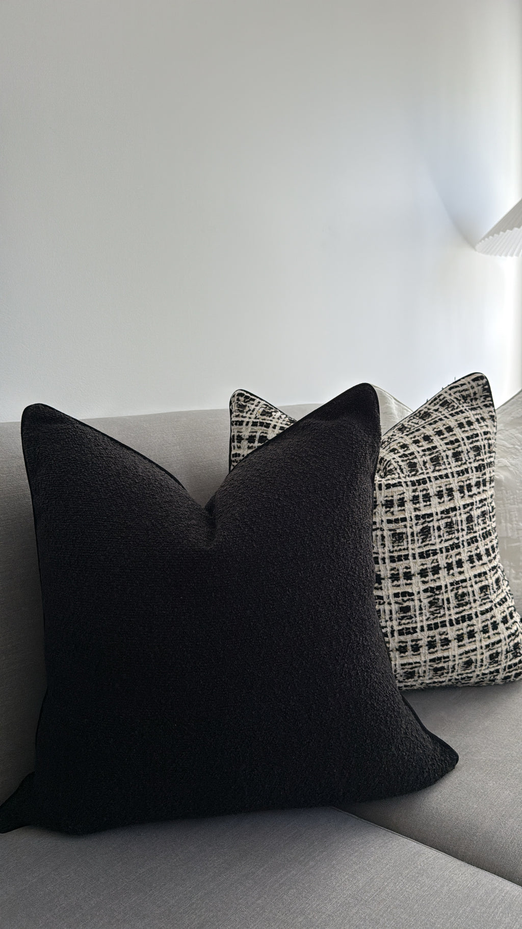 Black Boucle | Cushion Cover