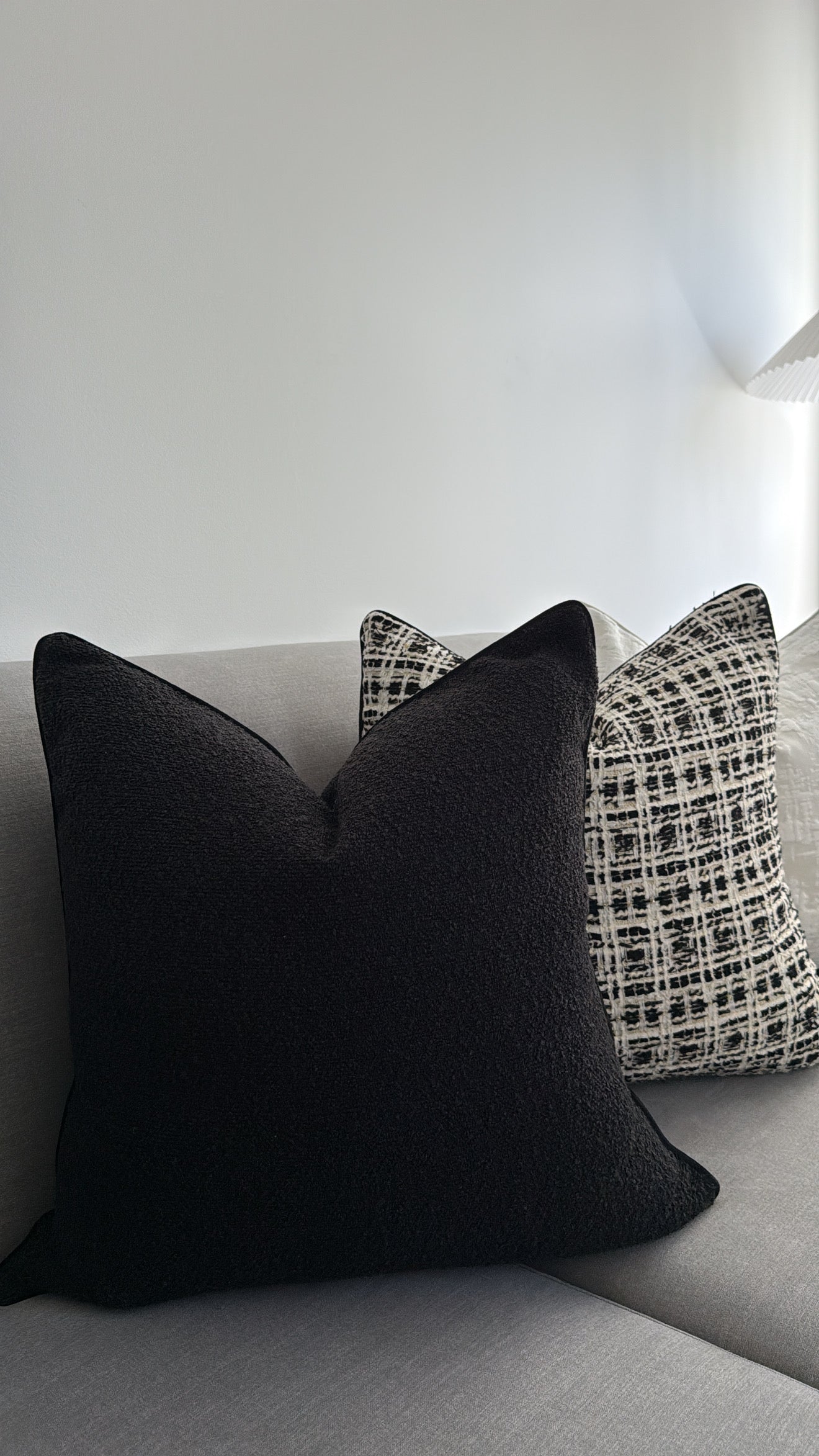 Black Boucle | Cushion Cover