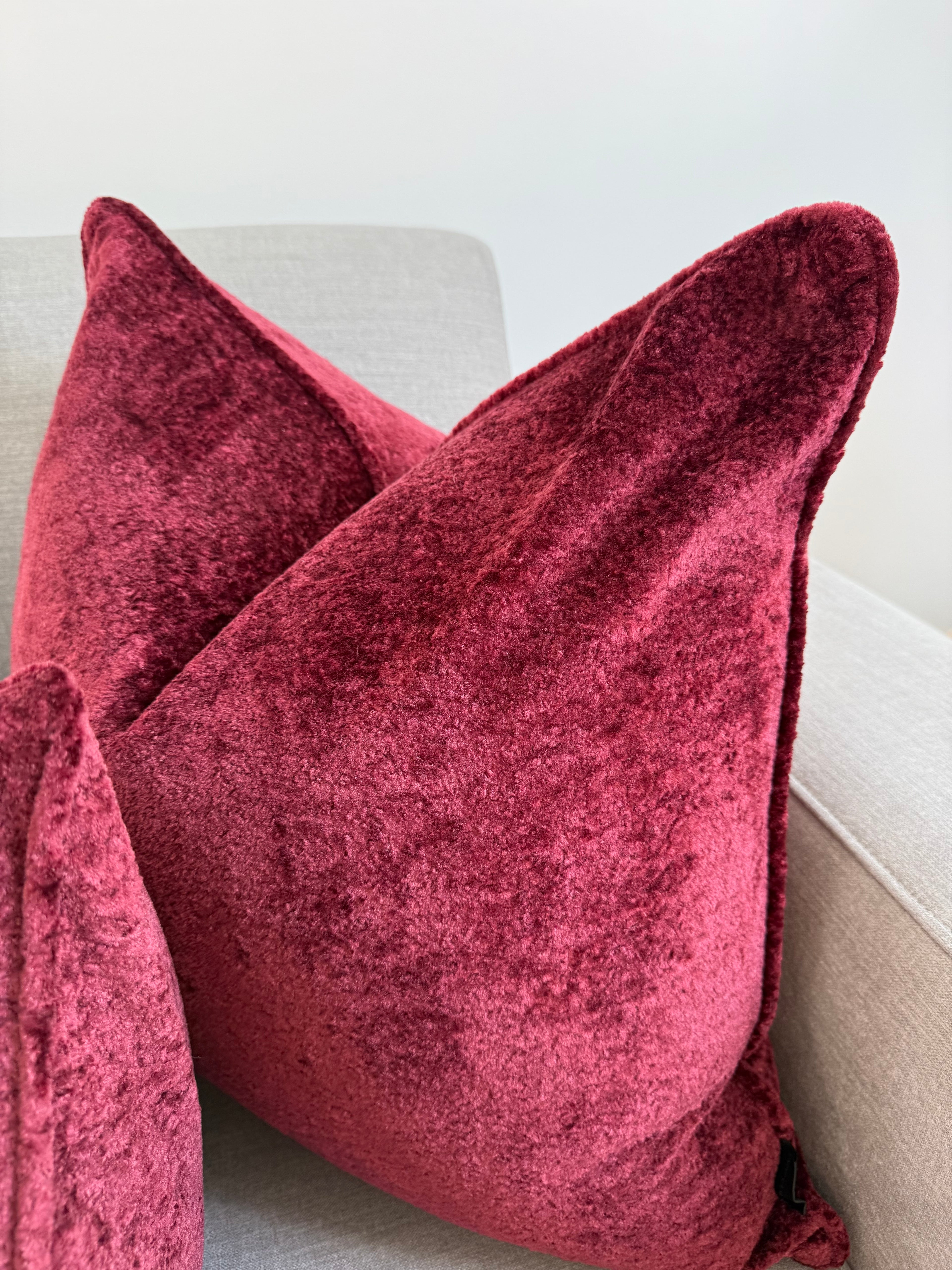 Burgundy haven cushion cover