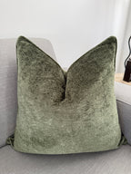 Olive green haven cushion cover