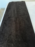 Black weave throw blanket