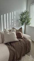 Chestnut throw blanket