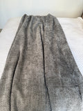 Dark grey weave throw blanket