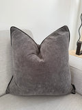 Charcoal cushion cover