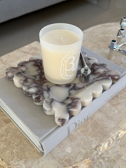 Calacatta viola square tray