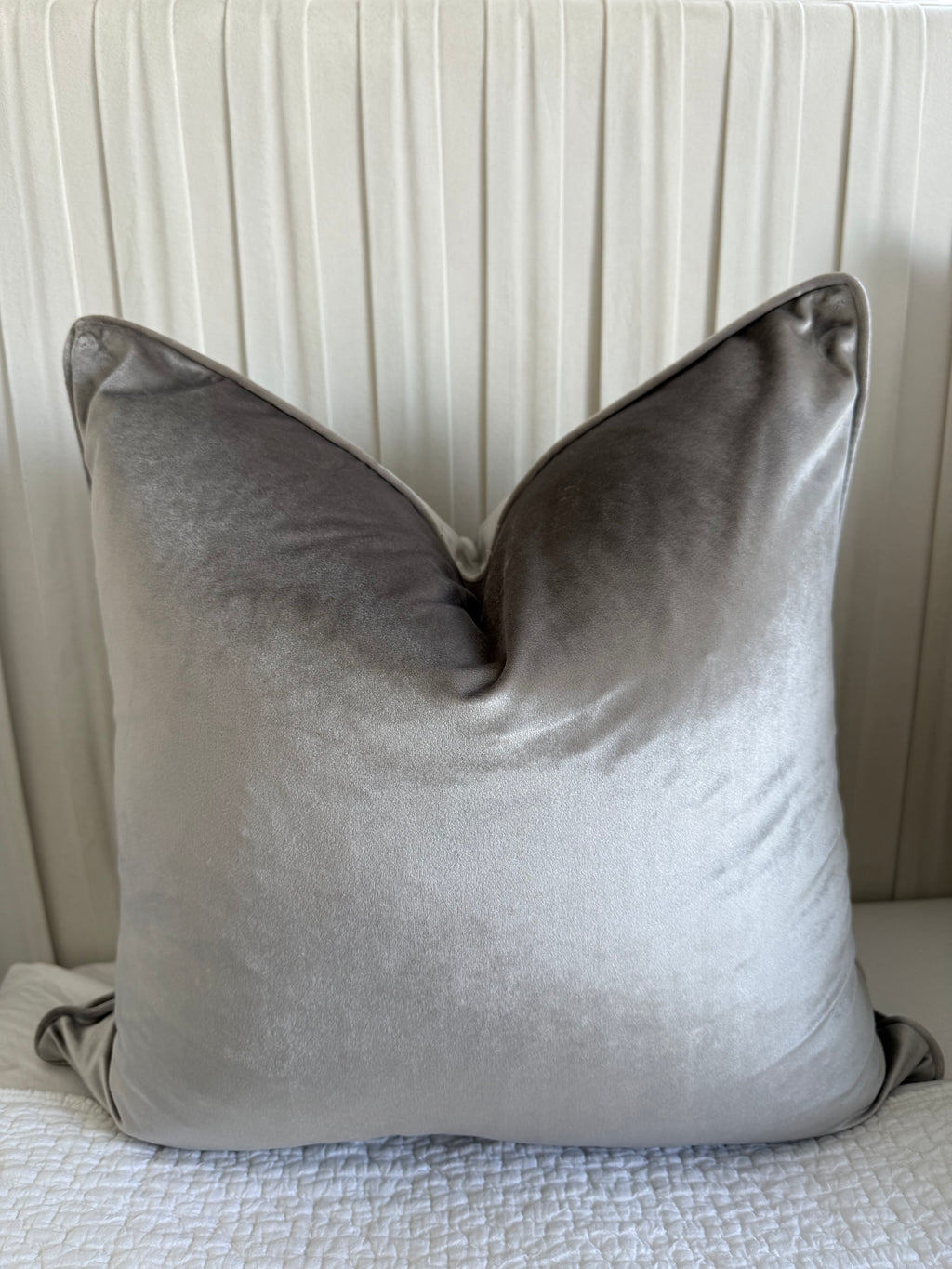 Silver | Luxury Velvet Cushion Cover