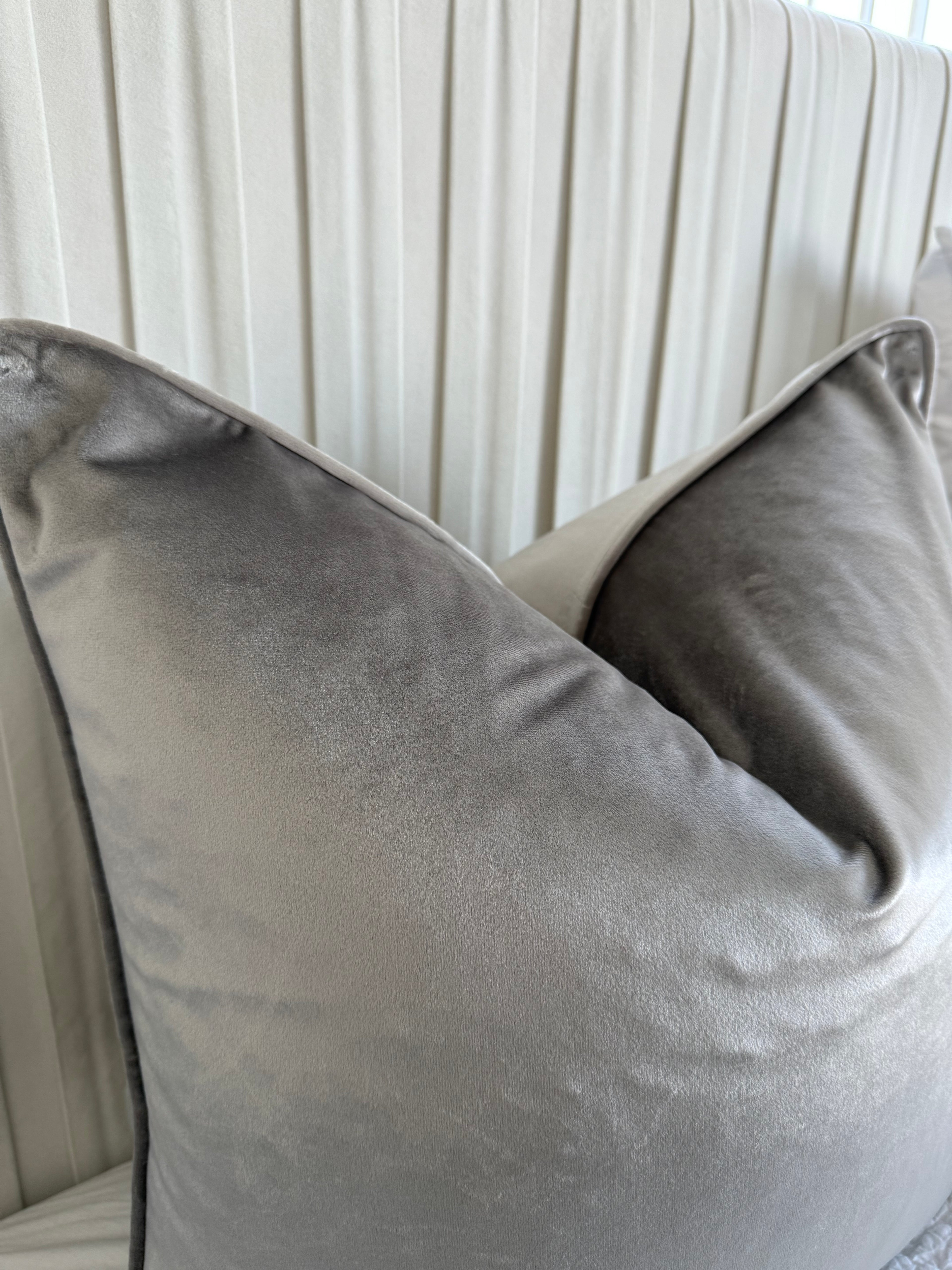 Silver | Luxury Velvet Cushion Cover