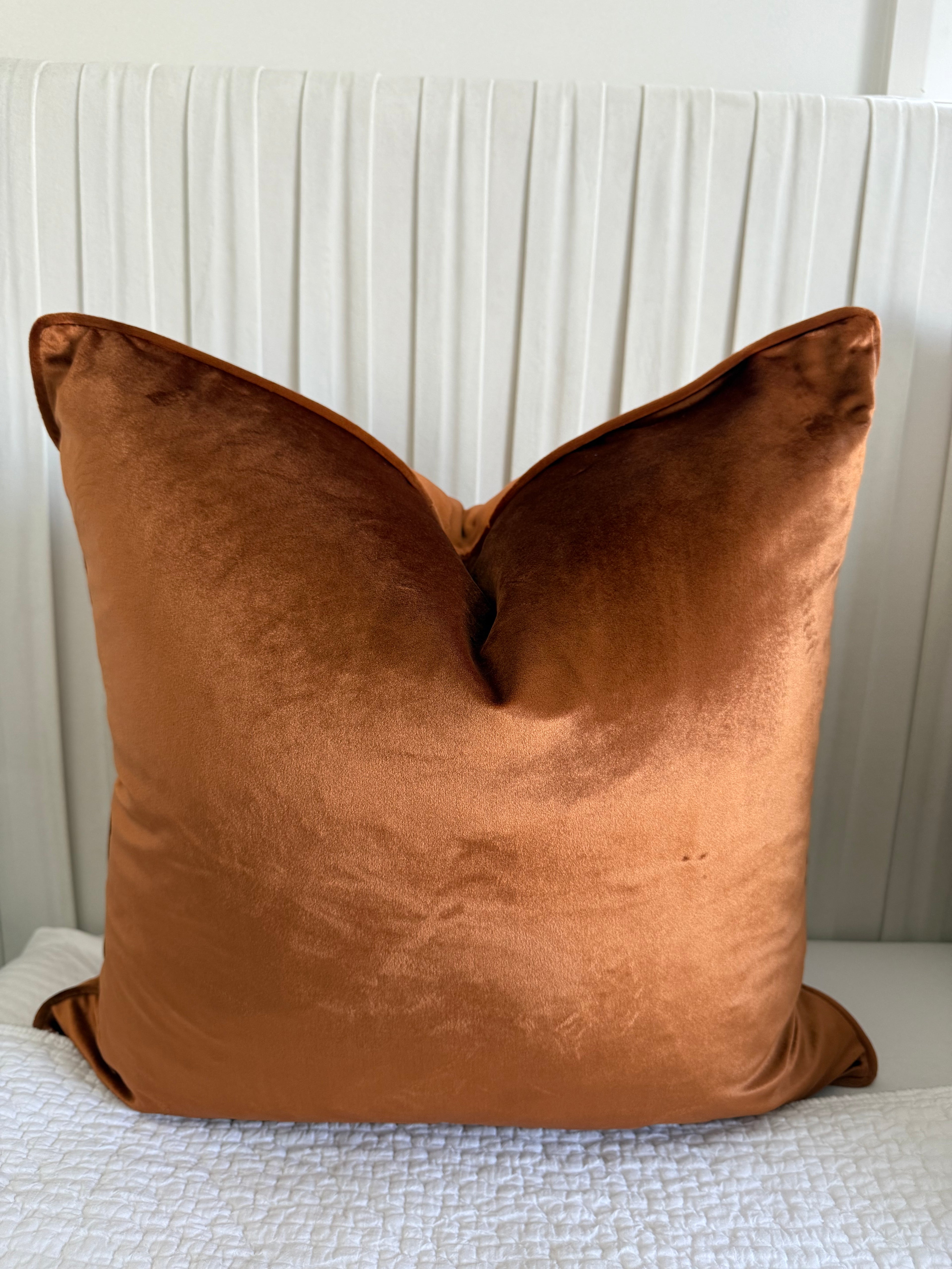 Rust | Luxury Velvet Cushion Cover