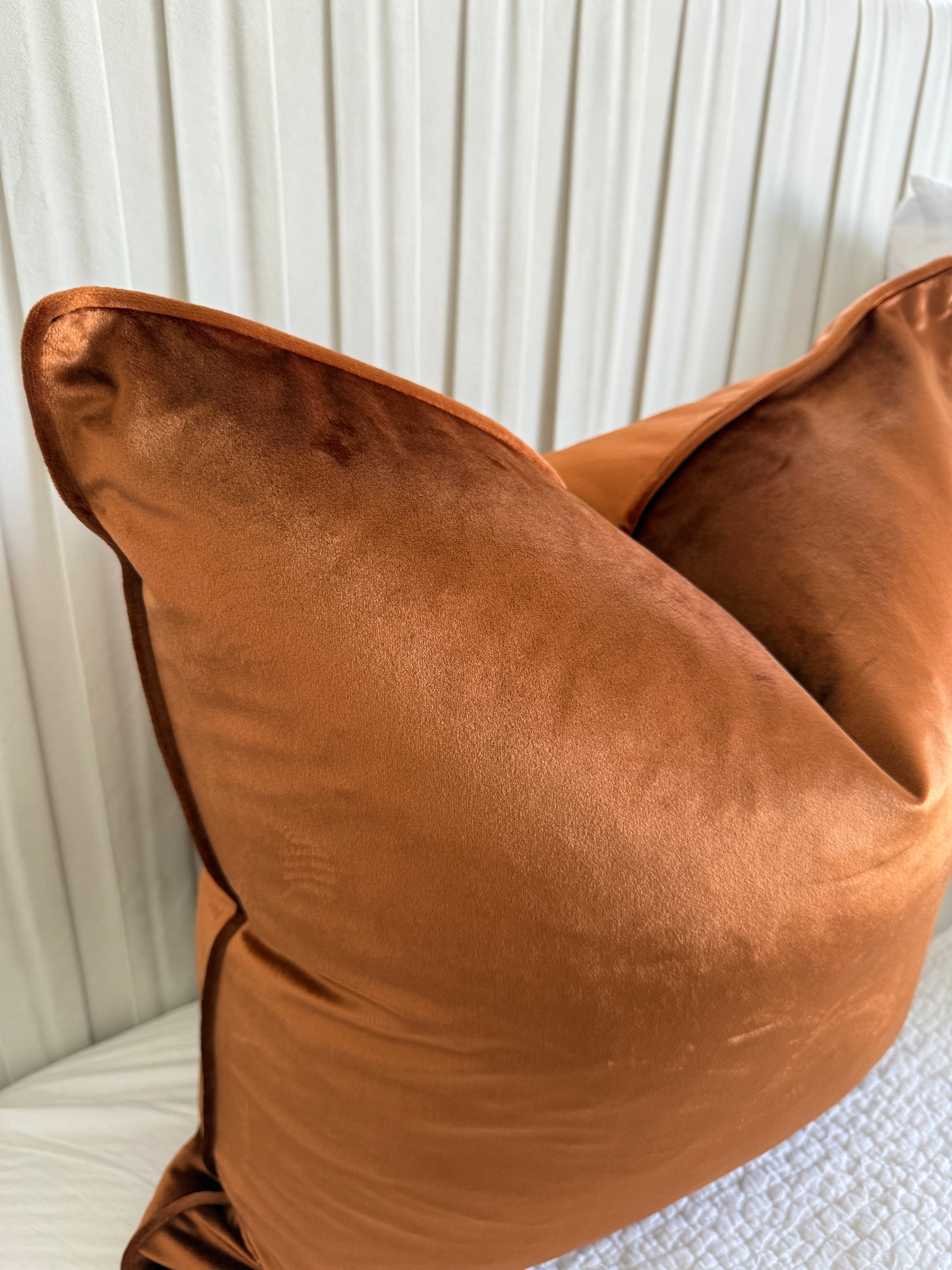 Rust | Luxury Velvet Cushion Cover