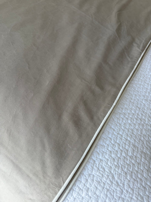 Blush & White Velvet Piping | Throw