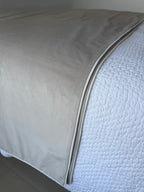 Blush & White Velvet Piping | Throw