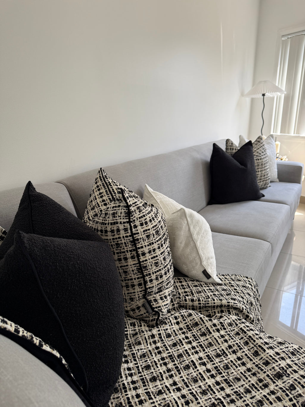 Black Boucle | Cushion Cover